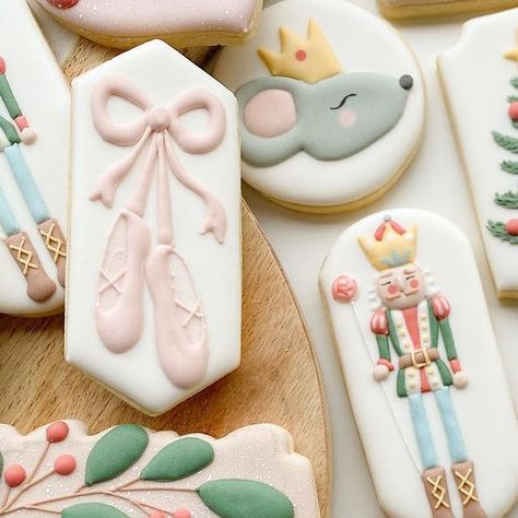 LilleYums Custom Cookies on Instagram: "Happy Birthday to Langley sister, Syd! Love you! . . #sugarcookies #royalicing #sugarcookiesofinstagram #decoratedcookies #talentedcookiers #customcookies #pococookies #langleycookies #coquitlamcookies #tricitiescookies #vancouvercookies #christmascookies #christmas #nutcracker #nutcrackercookies #seekingsweetteeth" The Nutcracker Cookies Decorated, Nutcracker Ballet Cookies, Nutcracker Cookies Royal Icing, Nutcracker Cookies Decorated, Nutcracker Sugar Cookies, Tutu Cookies, Nutcracker Cookies, Nutcracker Birthday, Cracker Cookies