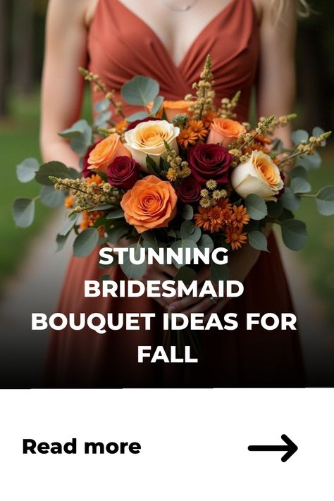 Stunning Bridesmaid Bouquet Ideas for Fall Bridesmaid Bouquet Ideas, Diy Bridesmaid Bouquet, Bridesmaid Bouquet White, Trendy Bridesmaids, Bridesmaid Diy, Fall Bridesmaids, Bridal Tips, Stunning Bridesmaid Dresses, Bridesmaid Dresses Strapless