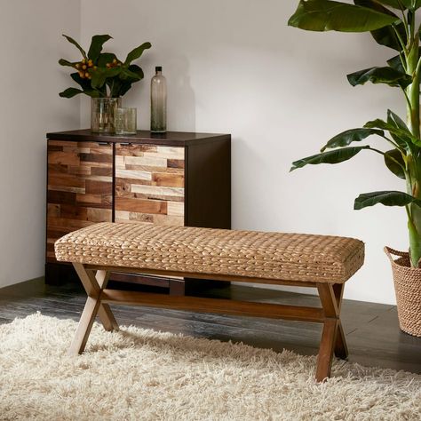 Harbor Wicker Bench | Value City Furniture