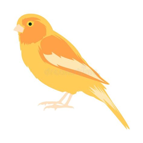 Canary Illustration, Animal Clip Art, Yellow Canary, Art Vector Illustration, Element Design, Kids Game, Artsy Fartsy, Bird Art, Love Birds