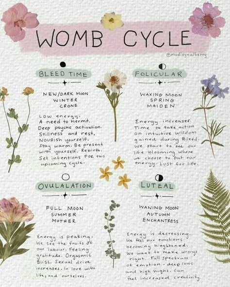 Menstrual Cycle Magic, Natural Cycle Tracking, Menstruation Cycle Phases, Menstruation Spiritual, Cycle Tracking Menstrual Journal, Womb Cycle, Womb Herbs, Womb Meditation, Menstruation Aesthetic