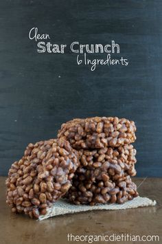 Star Crunch Cookies - healthy, natural recipe! These are some of my guy's fav cookies, can't wait to try this. Star Crunch, Desserts Vegan, Vegan Sweets, Healthy Sweets, Free Desserts, Healthy Treats, Clean Recipes, Home Recipes, Clean Eating Snacks