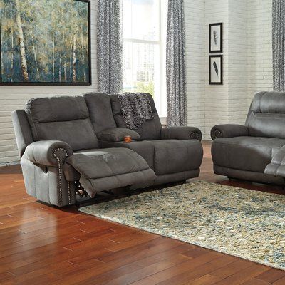 Austere Gray, Grey Reclining Sofa, Ashley Furniture Sofas, Sofa Kulit, Sofa Santai, Loveseat Recliners, Furnitur Ruang Keluarga, Sofa And Loveseat Set, Living Room Arrangements