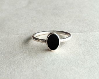 Silver rings | Etsy Zierlicher Ring, Silver Spinner Rings, Magic Ring, Infinity Ring, Black Onyx Ring, Valentines Day Gifts For Her, Ring Black, Silver Jewelry Handmade, Style Noir