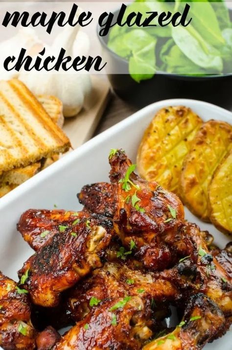 Maple Glazed Chicken, Roast Beef Sliders, Maple Chicken, Chicken Tonight, Cooking Challenge, Glazed Chicken, Maple Glaze, Chicken Breast Recipes, Chicken Dinner Recipes