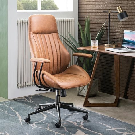 Modern Computer Desk, Chair Design Modern, Ergonomic Desk Chair, Best Office Chair, Office Chair Design, Computer Desk Chair, Modern Office Chair, Executive Office Chairs, Leather Office Chair