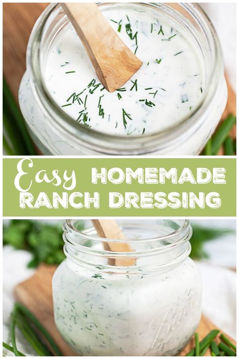 Greek Yogurt Ranch Dressing, Yogurt Ranch Dressing, Ranch Dressing Recipe Homemade, Homemade Ranch Dip, Buttermilk Ranch Dressing, Ranch Salad, Dip Sauce, Ranch Dressing Recipe, Ranch Salad Dressing