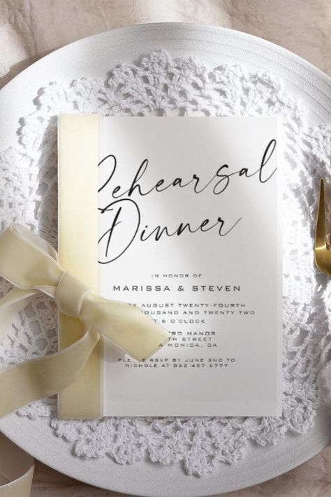 Elegant Calligraphy Rehearsal Dinner | Night Befor Invitation Wedding Announcement Cards, Wedding Rehearsal Dinner Invitations, Dinner Night, Elegant Calligraphy, Wedding Announcement, Minimalist Wedding Invitations, Rehearsal Dinner Invitations, Wedding Rehearsal Dinner, Dinner Invitations