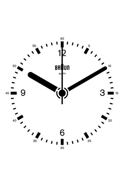 The North Elevation: Braun Clock GIF by Dieter Rams, Dietrich Lubs Gif Clock, Clock Gif, Braun Clock, Watch Animation, Braun Watch, Minimal Clock, Le Manoosh, Braun Dieter Rams, Dieter Rams Design