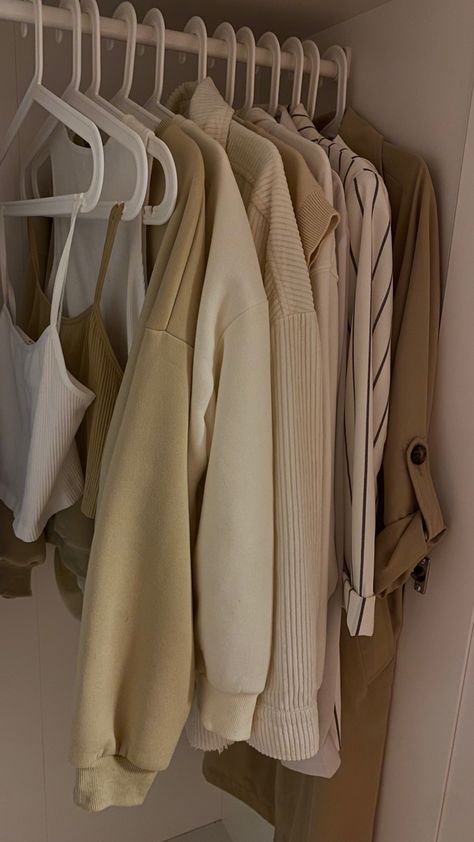 Wardrobe Room, Wardrobe Clothes, Aesthetic Lifestyle, Closet Organizer, Room Makeover Inspiration, Beige Aesthetic, Girls Wardrobe, Brown Aesthetic, Clothes Organization