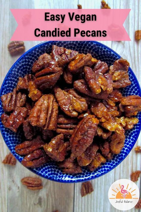 Carmelized Pecans, Nuts Recipes, Ice Cream Yogurt, Vegan Pecan, Thanksgiving Eve, Vegan Candies, Nut Recipes, Candied Pecans, Vegan Paleo