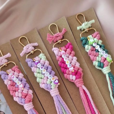 ACC , GIFT & SOUVENIR on Instagram: "Orderan dari cust Singapore ., 🤍 keychain Macrame 🤍 Thankyou for your order 🥰  #keychainlucu #macrameart #keychainmacrame #macramekeychain  #keychains #keychain #souvenirulangtahun #worldwideshipping" Keychain Macrame, Macrame Art, Keychains, Singapore, Macrame, Gifts, On Instagram, Instagram, Macramé