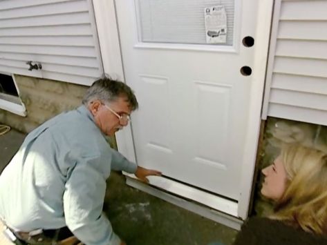 Replace Exterior Door, Installing Exterior Door, Masonite Doors, Prehung Exterior Door, Handy Man, Prehung Doors, Masonry Wall, Door Upgrade, Door Makeover