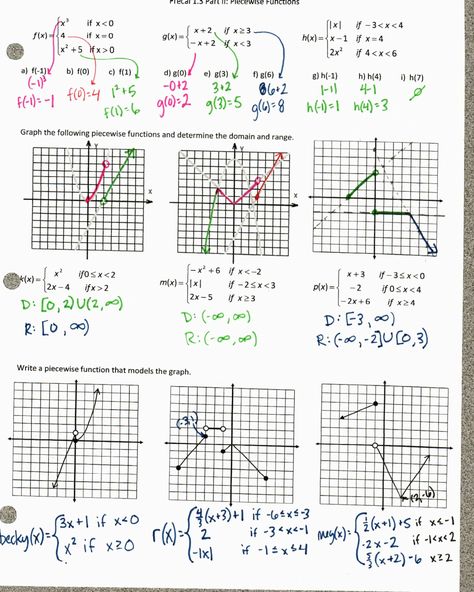 Evaluating Piecewise Functions Worksheet Worksheet Piecewise Functions Algebra 2 Homework Piecewise Functions, Graphing Quadratics, Algebra 2 Worksheets, Graphing Functions, Inverse Functions, Exponential Functions, Quadratic Functions, Writing Equations, Graphing Worksheets