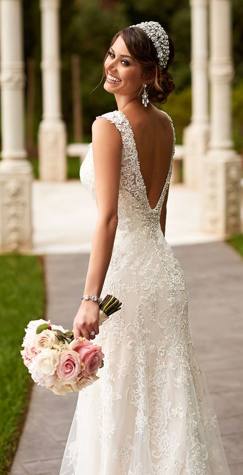 Gown Designs, Stella York Wedding Dress, Dresses Romantic, 2015 Wedding Dresses, Stella York, Gorgeous Wedding Dress, Mod Wedding, Boho Lace, Beautiful Wedding Dresses