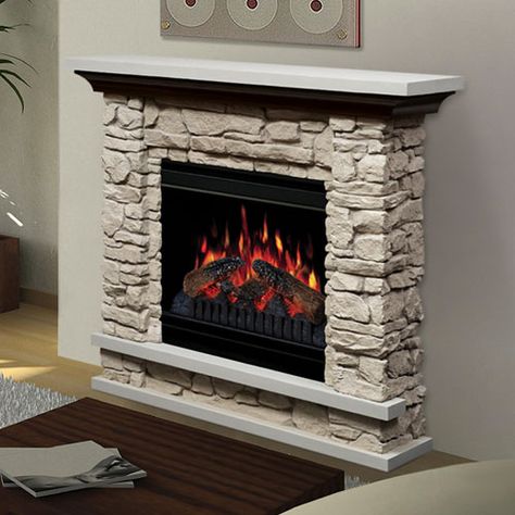 Electric fireplace I want from http://www.electricfireplacesdirect.com/products-accessories/401-to-800/Lincoln-Simulated-Stone-Electric-Fireplace-Mantel-Package Faux Stone Electric Fireplace, Stone Electric Fireplace, Electric Fireplace Entertainment Center, Slate Fireplace, Stone Mantel, Fireplace Entertainment Center, Shiplap Fireplace, Candles In Fireplace, Small Fireplace