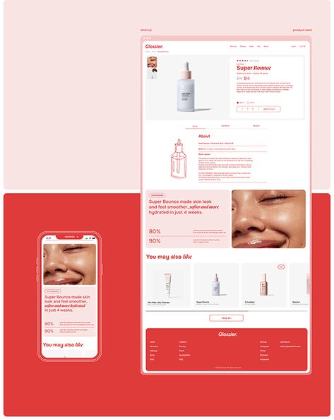 Bean Animation, Skincare Websites, Layout Reference, Canvas Tutorial, Online Store Design, Beauty Branding, Presentation Slides Design, Slides Design, Ui Design Website