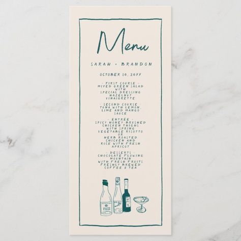 Handwriting Typography Retro Wedding Menu Menu Typography, Roast Chicken And Rice, Apricot Dessert, Handwriting Typography, Herb Roasted Chicken, Spring Vegetables, Contemporary Wedding, Retro Wedding, Kids Nursery Decor