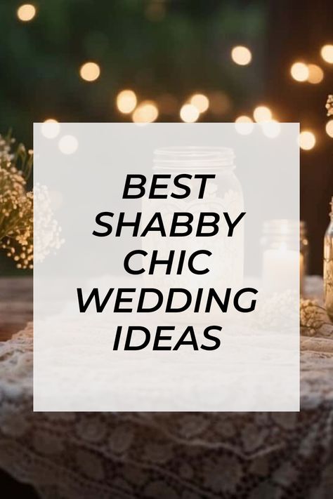 Planning a wedding that sparkles with charm without breaking the bank? Check out these fun shabby chic wedding ideas! Imagine a beautiful vintage lace tablecloth on a rustic wooden table surrounded by mason jar centerpieces filled with colorful wildflowers and flickering tea lights. Picture twinkling fairy lights creating a warm, welcoming glow for your guests. From cute décor to easy DIY projects, these elegant wedding ideas will help you create a lovely and budget-friendly celebration. Perfect for a cozy, romantic wedding! Wedding Welcome Table Ideas, Shabby Chic Wedding Ideas, Chic Wedding Theme, Shabby Chic Wedding Table, Vintage Lace Tablecloth, 28th Wedding Anniversary, Chic Wedding Ideas, Unique Table Numbers, Wedding Welcome Table