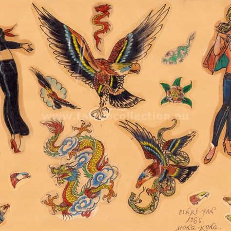 All Vintage Flash – Page 16 – Tattoo Collection Antique Tattoo, Vintage Tattoos, Traditional Tattoo Flash Art, 16 Tattoo, Cowboy Tattoos, Vintage Tattoo Design, Cherry Tattoos, Traditional Flash, Flash Sheet