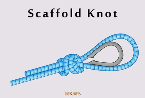 Scaffold knot definition, how to tie diagram with instructions, tips, what is it used for, how to do video Mooring Hitch, Constrictor Knot, Easy Knots, Lanyard Knot, Sailing Knots, Bowline Knot, Basic Knots, Friendship Knot, Reef Knot