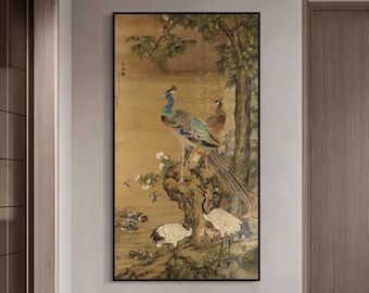 East Asian Art, Chinese Wall, Traditional Chinese Art, Chinese Artwork, Chinese Paintings, Medieval Period, Chinese Painting, Chinese Art, Feng Shui