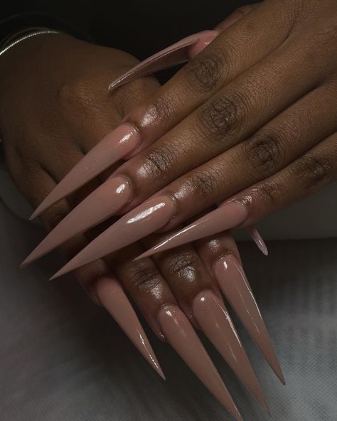 Best Stilleto Nail Designs, Cream Stiletto Nails, Xl Stilleto Acrylic Nails, Pink Stilleto Nail Designs, Matte Stiletto Nails Design, Stelitto Nails Ideas, Beige Stiletto Nails, Nude Stilletos Nails, Simple Long Nails Ideas