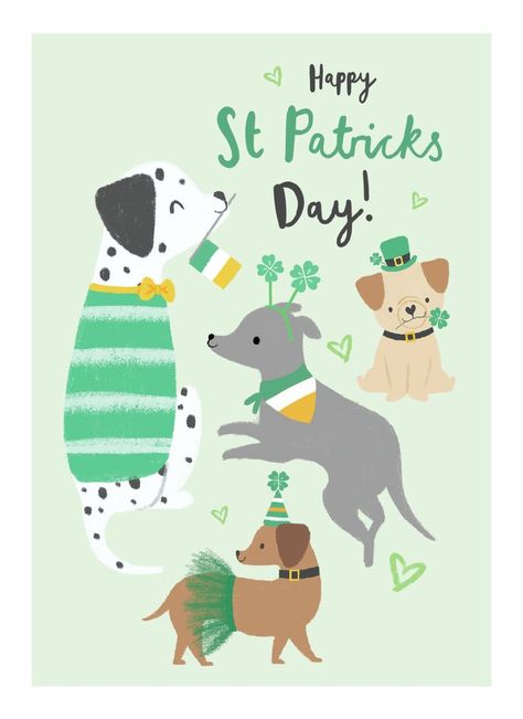 Millicent Venton St Patricks Day Illustration, Card Envelope Ideas, 2025 Sticker, Dog Background, St Patties, Minted Art, Day Illustration, Sticker Inspo, Saint Patties