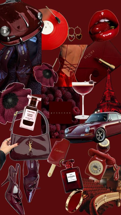 Red mood. Aesthetic Rich Women, Collage