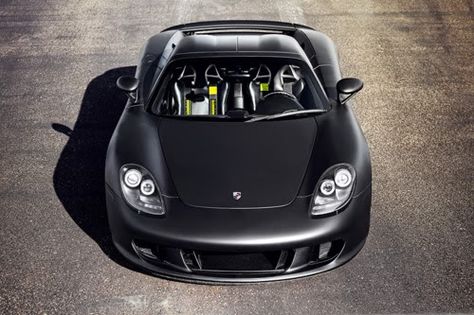 Porsche Carrera GT Matte Black Cars, Black Porsche, Carrera Gt, Porsche Carrera Gt, Porsche Carrera, Sweet Cars, German Cars, Love Car