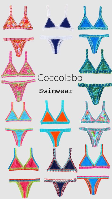 Coccoloba Swimwear - love these #coccoloba #bikiniseason #bikinis #swimwear Crochet Top, Fashion Beauty, Swimming, Crochet