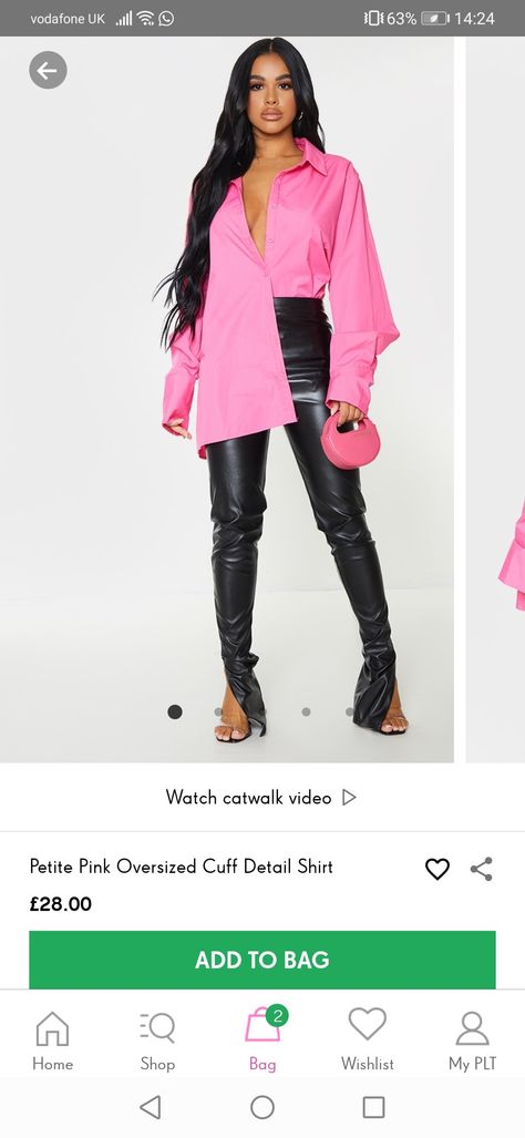 Pink Oversized Shirt Outfit, Pink Oversized Shirt, Oversized Shirt Outfit, Leather Pants Outfit, Black Leather Pants, V Day, Pink Shirt, Oversized Shirt, Pink Tops