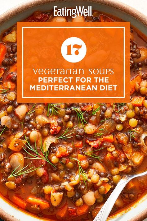 Best Vegetable Soup Recipe Healthy, Vegetable Soup Recipes Vegetarian, Mediterranean Diet Minestrone Soup, Vegetable Meals Healthy, Mediterranean Diet Soup Recipes Healthy, Mediterranean Diet Chili Recipe, Meditterean Soup Recipes, Vegetable Only Recipes, Mediterranean Diet Chili