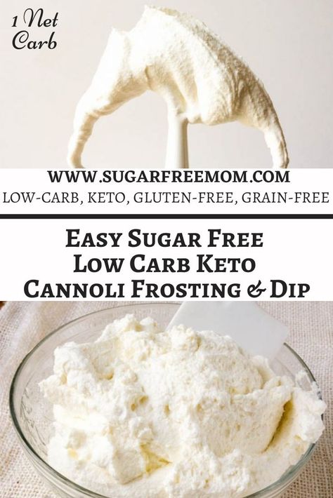 Cannoli Frosting, Keto Cannoli, Frosting Dip, Keto Frosting, Keto 2023, Trim Healthy Mama (thm) Recipes, Keto Dips, Ckd Recipes, Keto Italian