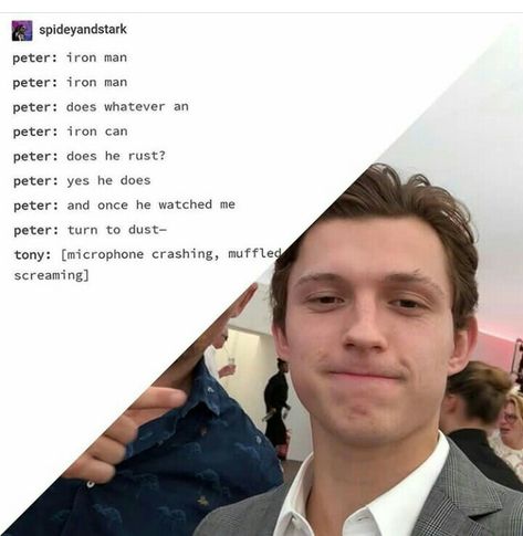 New Iron Man, Funny Marvel Memes, Tom Holland Spiderman, Marvel Avengers Funny, Dc Memes, Avengers Memes, Marvel Films, Marvel Jokes, Avengers Funny