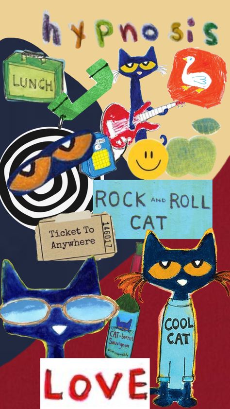 pete the cat😼 #petethecat #coolcat #rocknroll Pete The Cat Art, Funny Looking Cats, Cat Anatomy, Emo Wallpaper, Witchy Wallpaper, Pete The Cat, Cat Wallpaper, Lunch Time, Phone Themes