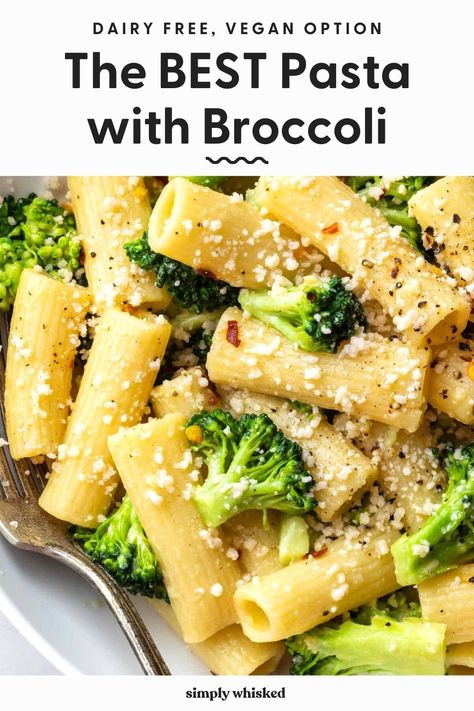 Easy Broccoli Pasta, Cooking Broccoli, Dairy Free Pasta Recipes, Pasta With Broccoli, Broccoli Pasta Recipe, Chicken Pasta Dishes, How To Cook Broccoli, Dairy Free Pasta, Easy Broccoli