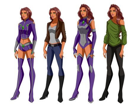 Teen Titans Oc, Starfire Comics, Starfire Dc, Teen Titans Starfire, Starfire And Raven, Oc Template, Star Fire, Nightwing And Starfire, Dc Comics Girls