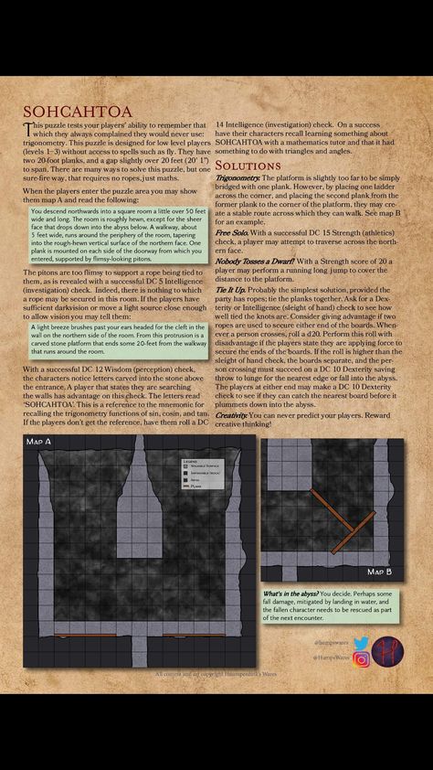 Dnd Traps, Dnd Puzzles, Dnd Rules, Dm Tools, Dungeons And Dragons Rules, Puzzles And Dragons, Dungeon Master Screen, Dnd Campaign, Floor Puzzle