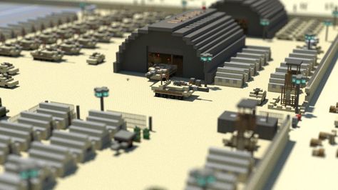 Military base Minecraft Project Minecraft Army Base, Minecraft Military Base, Minecraft Bunker, Minecraft Desert, Minecraft City Buildings, Ac 130, Minecraft Images, Question Marks, Bangunan Minecraft