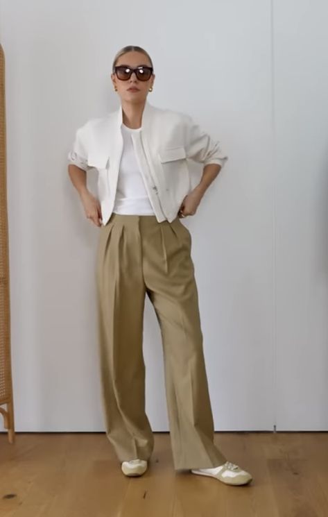 Lydia Outfits, Womens Suit Outfits, White Jacket Outfit, Adidas Superstar Outfit, Lydia Tomlinson, Superstar Outfit, 2024 Clothes, Women Professional Attire, Jacket Outfit Women