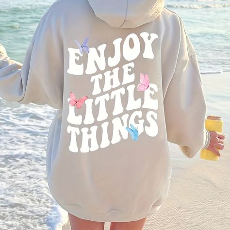 Faster shipping. Better service Aesthetic Hoodie, Health And Happiness, Enjoy The Little Things, Preppy Aesthetic, Oversized Hoodie, The Little Things, Carolina Blue, Kids Sweatshirt, Sweater Coats