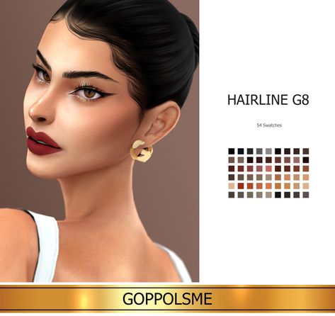 Sims 4 Hairline, Sims 4 Decades Challenge, Makeup Cc, Play Sims 4, G Hair, Sims 4 Cc Makeup, Sims 4 Cc Skin, Play Sims, Sims 4 Teen