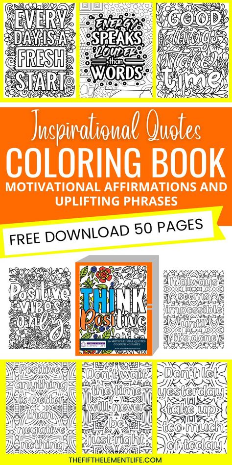 Experience the transformative power of Inspirational Quotes Coloring as it helps you find inner peace, reduces stress, and increases your motivation. Unlock your creative potential while giving life to these powerful quotes with a touch of your imagination. The blend of mindfulness and color will inspire you to achieve new heights in both personal and professional aspects of your life. #InspirationalQuotes #ColoringBook Mandala Quotes, Quotes Coloring Pages, Inspirational Quotes Coloring, Uplifting Phrases, Motivational Affirmations, Coloring Pages Inspirational, Quote Coloring Pages, Find Inner Peace, Mandala Coloring Books