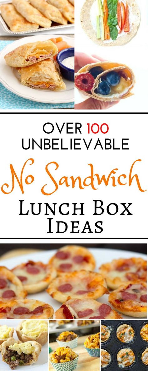 Over 100 easy recipes and school lunch ideas for kids and for teens! These cold no sandwich bento box recipes are perfect for picky eaters. With all these ideas for toddlers, for adults, and even for teenagers you are sure to please everyone in the family Cold School Lunches, Sandwich Bento, Picky Eater Lunch, School Lunch Ideas For Kids, Toddler Picky Eater, Kindergarten Lunch, Bento Box Recipes, Sandwich Lunch, Box Recipes