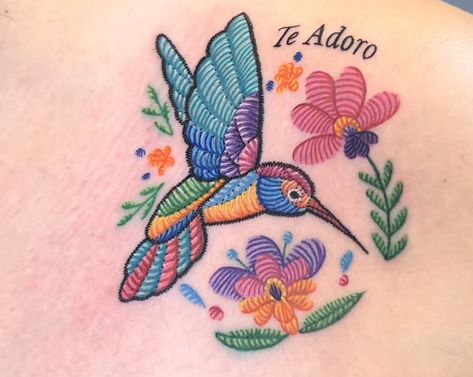 Micro Tattoo, Bluebird Tattoo, Mexican Tattoo, Embroidery Tattoo, Cool Wrist Tattoos, Tasteful Tattoos, Hummingbird Tattoo, Shoulder Tattoos For Women, Elephant Tattoos