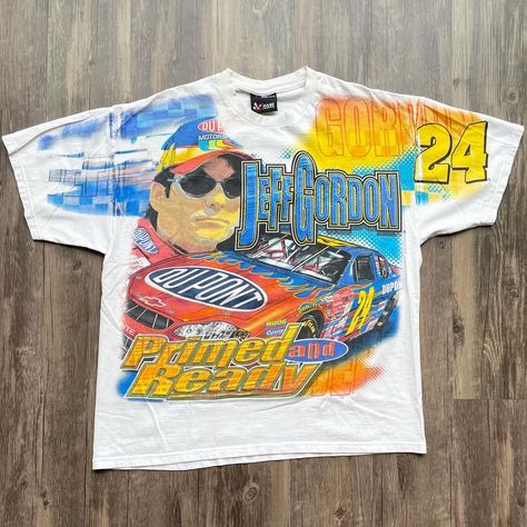 https://www.instagram.com/p/CWb8nEUtWsw/?utm_medium=share_sheet All Over Print Tshirt, Jeff Gordon Nascar, Nascar Shirts, Vintage Nascar, Jeff Gordon, Shirts Vintage, Nascar Racing, Vintage Tshirts, Nascar