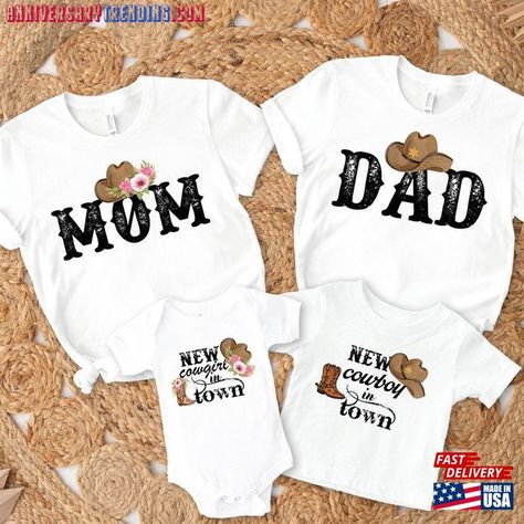 Western Family, Rootin Tootin, Baby Shower Shirts, Birthday Onesie, Cowboy Baby Shower, Party Boy, Cowboy Theme, Rodeo Shirts, Cowboy Birthday