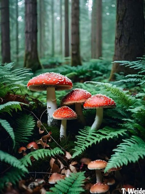 Pnw Mushrooms, Mushrooms In Forest, Fungi Kingdom, Moody Forest, Dear World, Mushroom Garden, Mushroom Pictures, Forest Aesthetic, Yard Sculptures