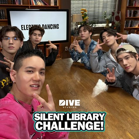 DIVE Studios | Shhh… It’s game time! 🤫 Join KEVIN, ERIC, JACOB of THE BOYZ, BM of KARD, PENIEL of BTOB, Justin Han, and Eric Nam for a hilarious SILENT… | Instagram Silent Library, Justin Han, Dive Studios, Peniel Btob, Bm Kard, Eric Nam, Game Time, The Boyz, Studio S